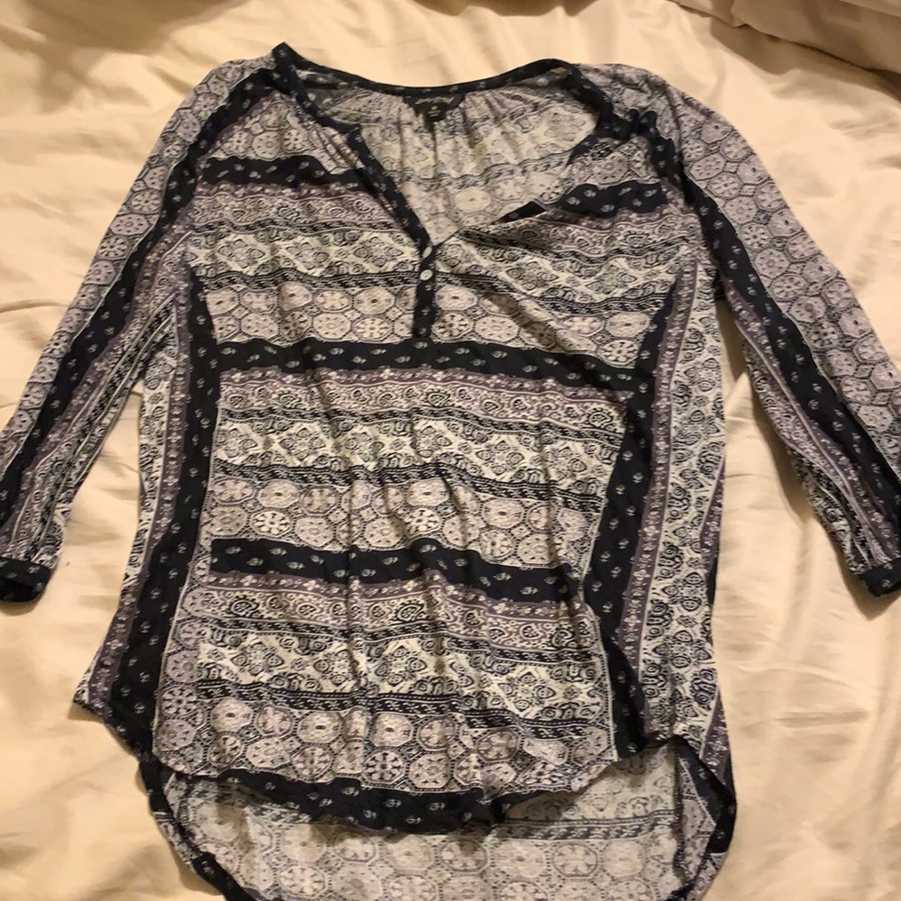 Lucky brand boyo pattern blouse M